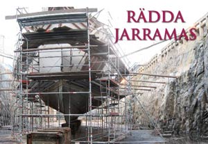 jarramas med byggnadsställning